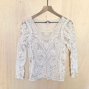 Express Lace Top Size S